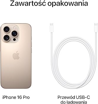 Apple iPhone 16 Pro (128 GB) - tytan pustynny : Amazon.pl